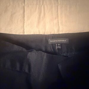 Banana Republic Black Wide-Leg Trousers